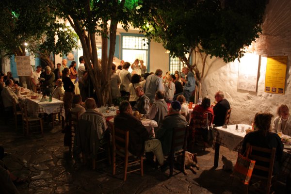 Music, too far away.