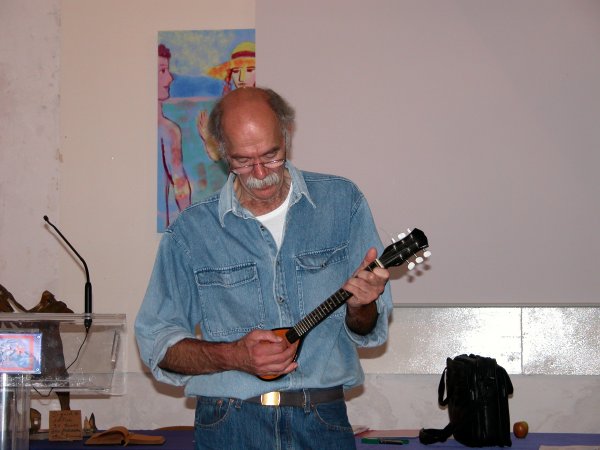 Ed Emery with his baglama.